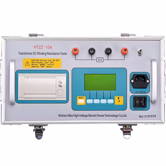 Transformateur de repos à faible résistance cc, Type boîte 10A, testeur de résistance d'enroulement cc