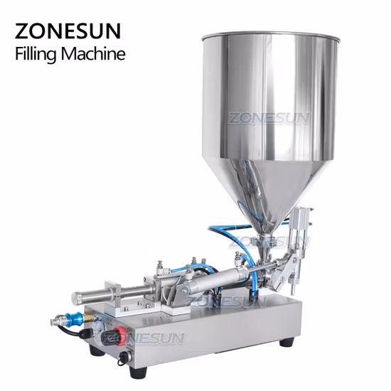 Machine de remplissage automatique de pâte de crème cosmétique Zonesun avec pompe d'alimentation